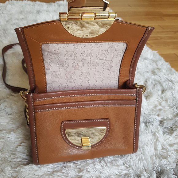 Michael Kors Brown Leather Crossbody Bag (NWOT) - Picture 11 of 14
